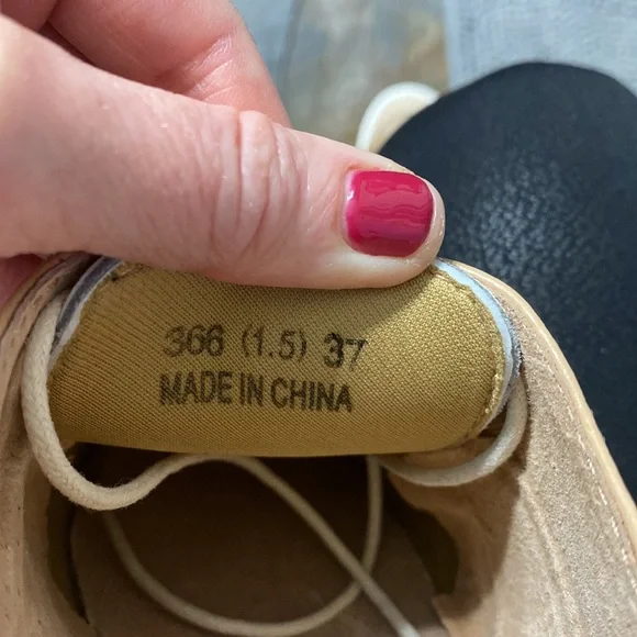 BRAND NEW Dadawen Nude Patent Leather Oxfords. Sz 7 (37) women’s (Real Leather) - Picture 13 of 13